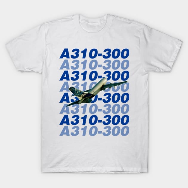 A310 in flight T-Shirt by Caravele